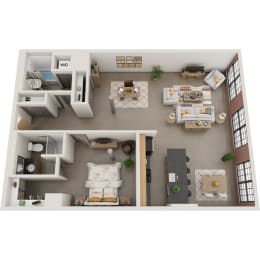 1 bed, 2 baths, 1,160 sqft, $2,200
