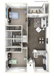 2 beds, 2 baths, 920 sqft, $2,426