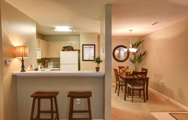Breakfast Bar at Trellis Pointe Apartments in Holly Springs, NC