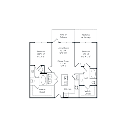 2 beds, 2 baths, 1,080 sqft, $1,904