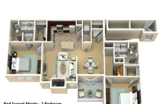 2 beds, 2 baths, 1,250 sqft, $1,850, Unit B20-2015