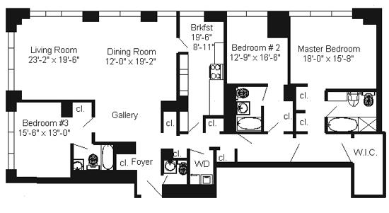 3 beds, 3.5 baths, 2,710 sqft, $24,000, Unit 78-C