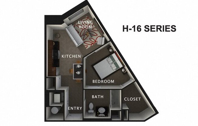 1 bed, 1 bath, 725 sqft, $1,382