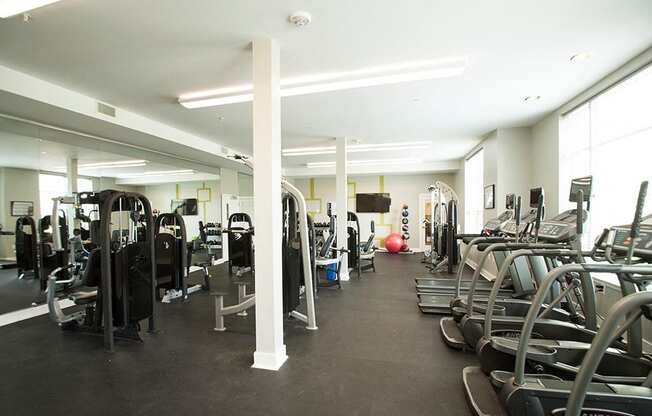 State Of The Art Fitness Center at Link Apartments® Manchester, Virginia, 23224