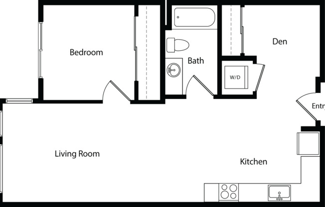 1 bed, 1 bath, 739 sqft, $2,630, Unit 425