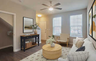 Living Room with Hard Surface Flooring