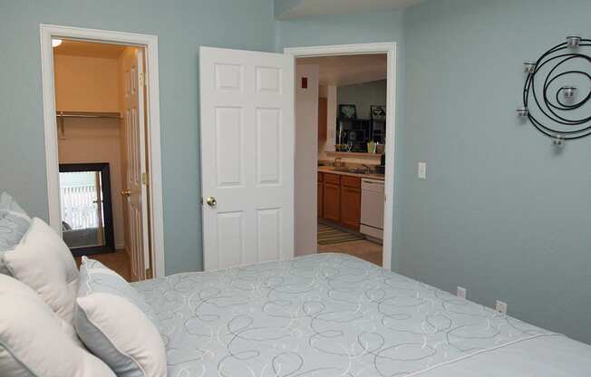 Bedroom with Walk-In Closets at Denver Apartments Near Bucklety Air Force Base