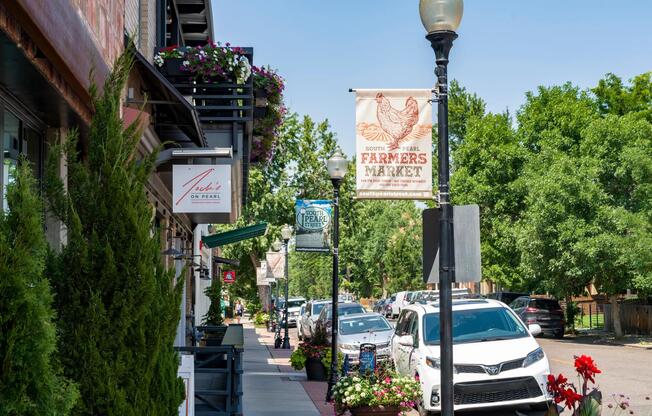 Sundays at the South Pearl Farmers Market—just down the road from Modera University Park.
