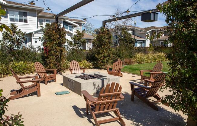 fire pit at Montiavo, Santa Maria