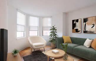 Living Room with Hard Surface Flooring