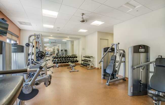 Fully-Equipped Fitness Center at The Manhattan, 80202, CO