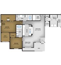 2 beds, 2 baths, 1,219 sqft, $1,929