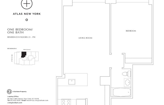 1 bed, 1 bath, $5,150, Unit 30B
