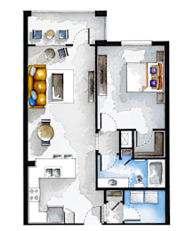 1 bed, 1 bath, 789 sqft, $1,659