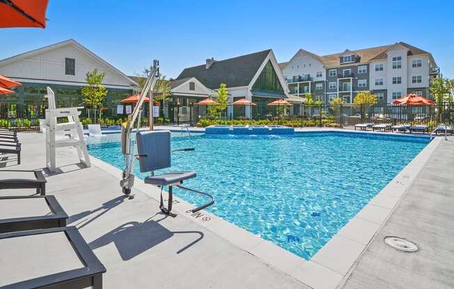 the reserve at city center apartments swimming pool
