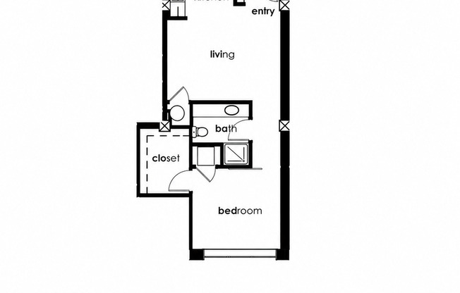 1 bed, 1 bath, 644 sqft, $959, Unit 313