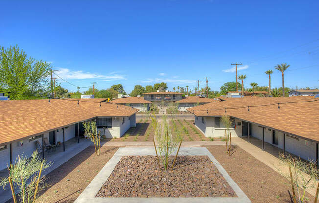 a view of the community from the roof of a building