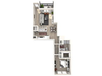 1 bed, 1 bath, 834 sqft, $1,579