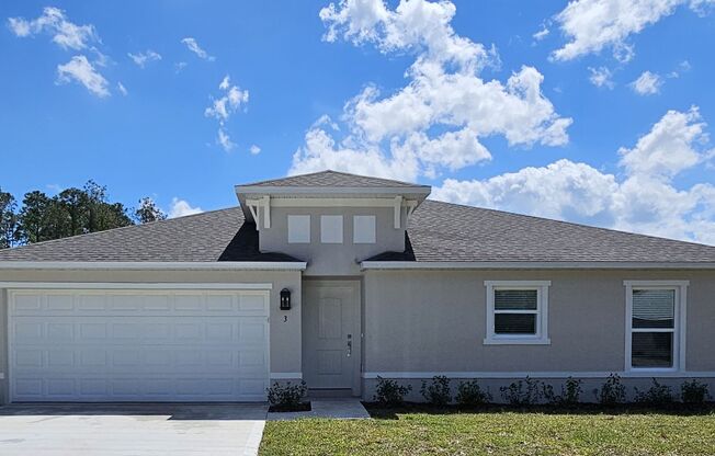 ***$500 OFF THE 1ST MONTHS RENT! STUNNING 3/2 BRAND NEW HOME IN PALM COAST