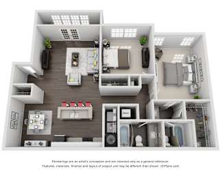 2 beds, 2 baths, 1,160 sqft, $1,685