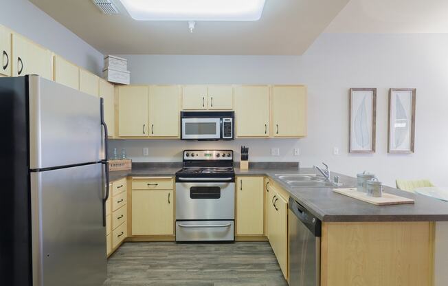 1x1 kitchen  l Fremont Mews Apartments