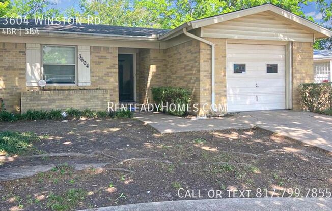 4 beds, 3 baths, $2,250