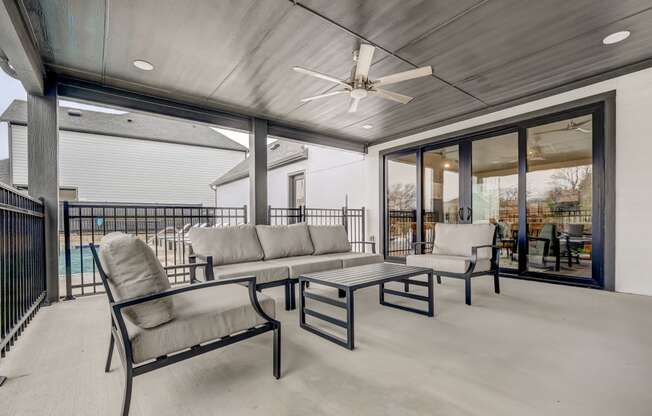 Canvas at Denton Clubhouse with outdoor seating