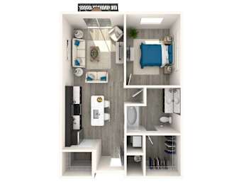 1 bed, 1 bath, 690 sqft, $1,775