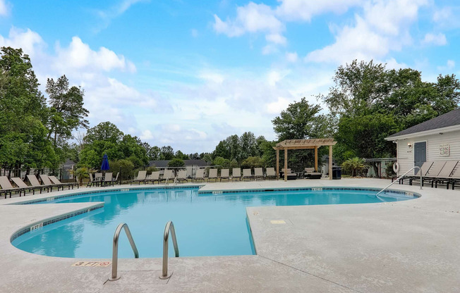 Community pool on sunny day