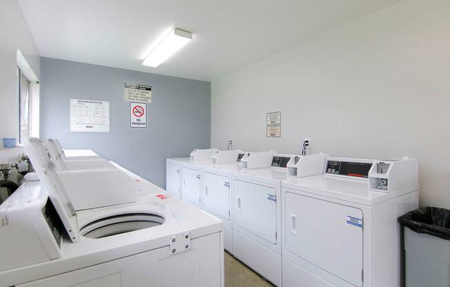 Community laundry room. Additionally, every individual private garage has their own washer and dryer hook up.