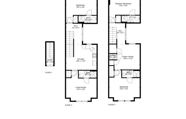 4 beds, 4 baths, 1,322 sqft, $2,800, Unit B