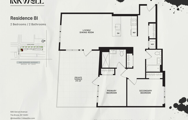2 beds, 2 baths, $3,980, Unit 8I