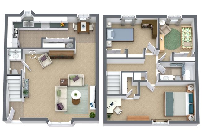 3 beds, 1.5 baths, 1,200 sqft, $1,725, Unit 1330-G5
