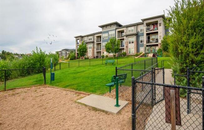 Dog Park With Agility Equipment at Avena Apartments, Thornton, Colorado