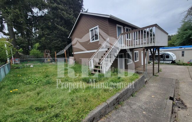 Centrally Located Bremerton Home With Partial View of Sinclair Inlet from Deck