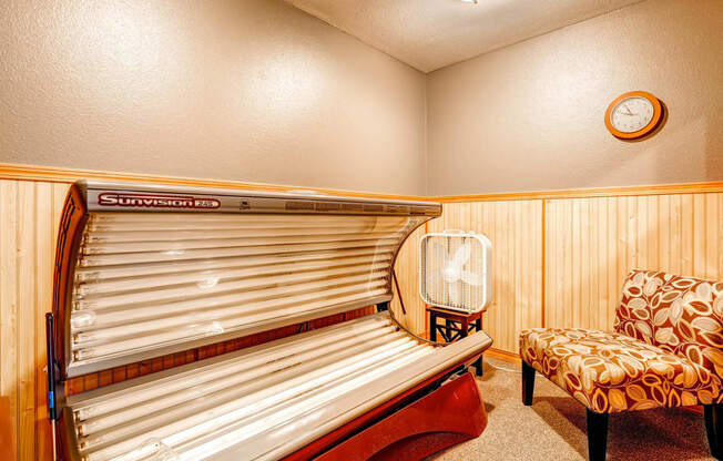 The Community Tanning Bed at Bellwether Apartments in Olympia, Washington