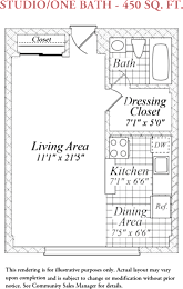 Studio, 1 bath, 430 sqft, $1,429