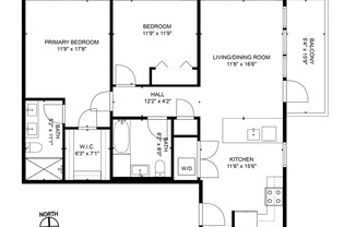 2 beds, 2 baths, 1,060 sqft, $3,600, Unit 507