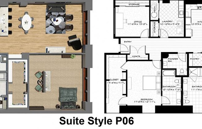 2 beds, 2.5 baths, 3,070 sqft, $4,420