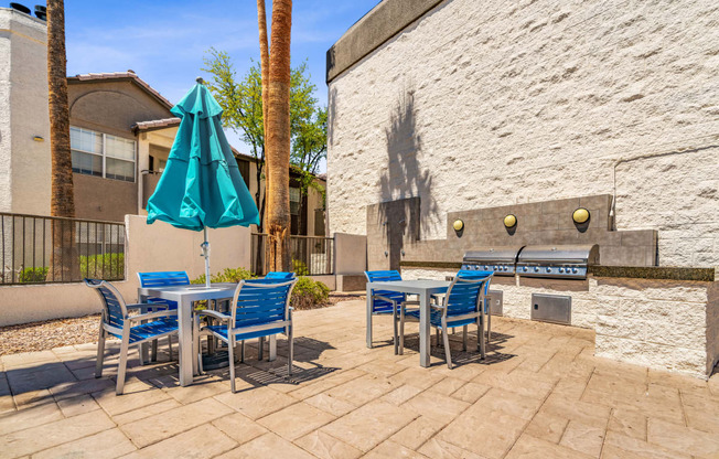 Grill area at Village at Desert Lakes