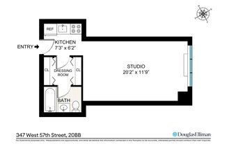 Studio, 1 bath, 400 sqft, $3,400, Unit 20BB