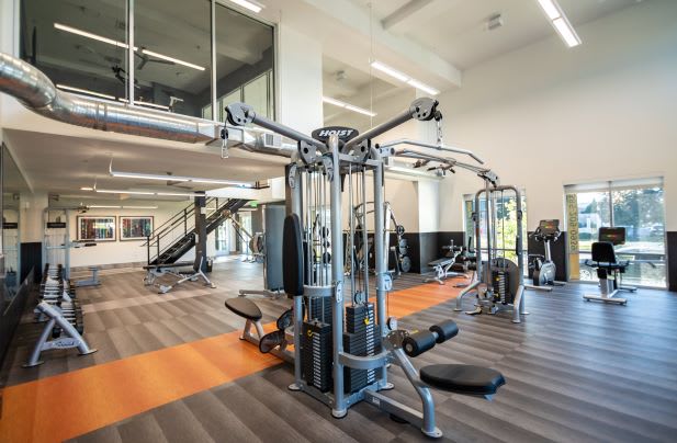 Fitness Center with Weight at Garden Lofts Apartments, Salt Lake City, Utah