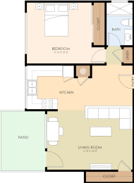  Floor Plan One Bedroom One Bath