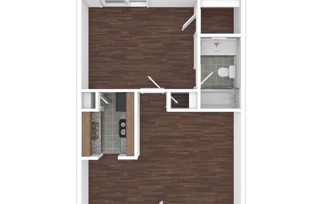 1 bed, 1 bath, 631 sqft, $1,235