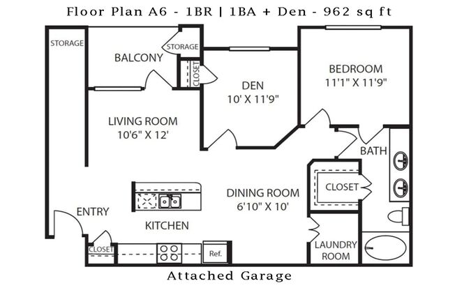 1 bed, 1 bath, 962 sqft, $1,655, Unit 321