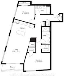 2 beds, 2 baths, 1,114 sqft, $2,816