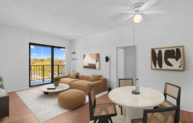 Living Room with Hard Surface Flooring
