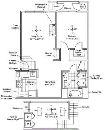 1 bed, 1 bath, 888 sqft, $2,106, Unit 403