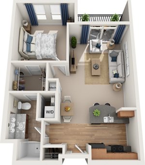 1 bed, 1 bath, 700 sqft, $1,750