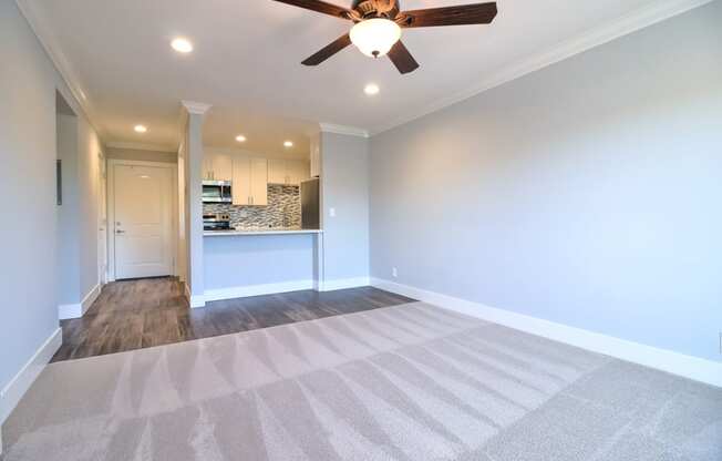 Ceiling Fan In Living Room at Stone Creek, California